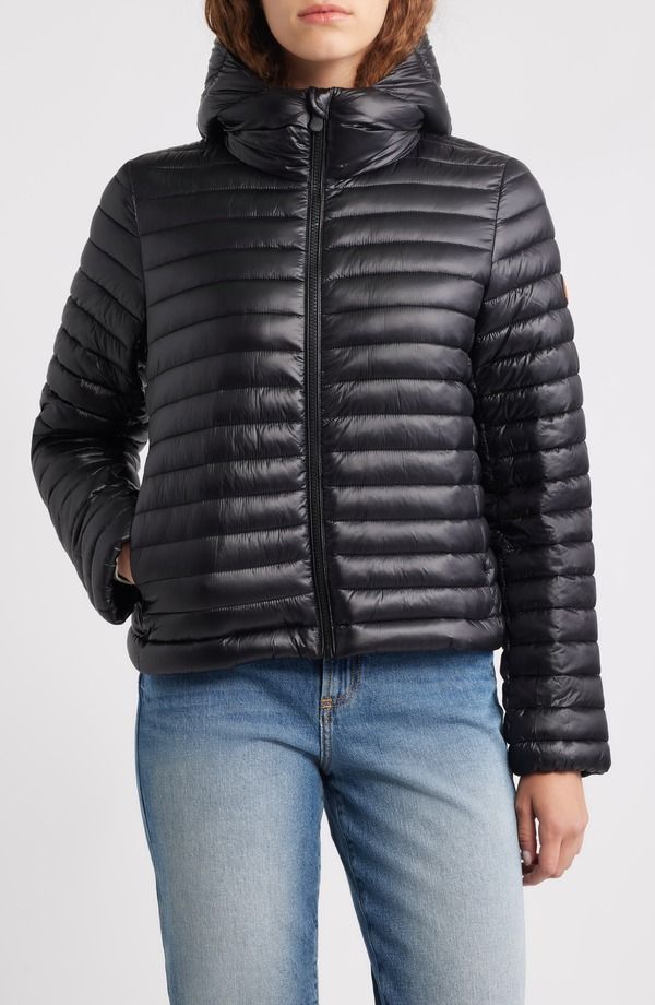 セイブ ザ ダック レディース アウター ジャケット・ブルゾン Save The Duck Babe Puffer Jacket Black ブラック