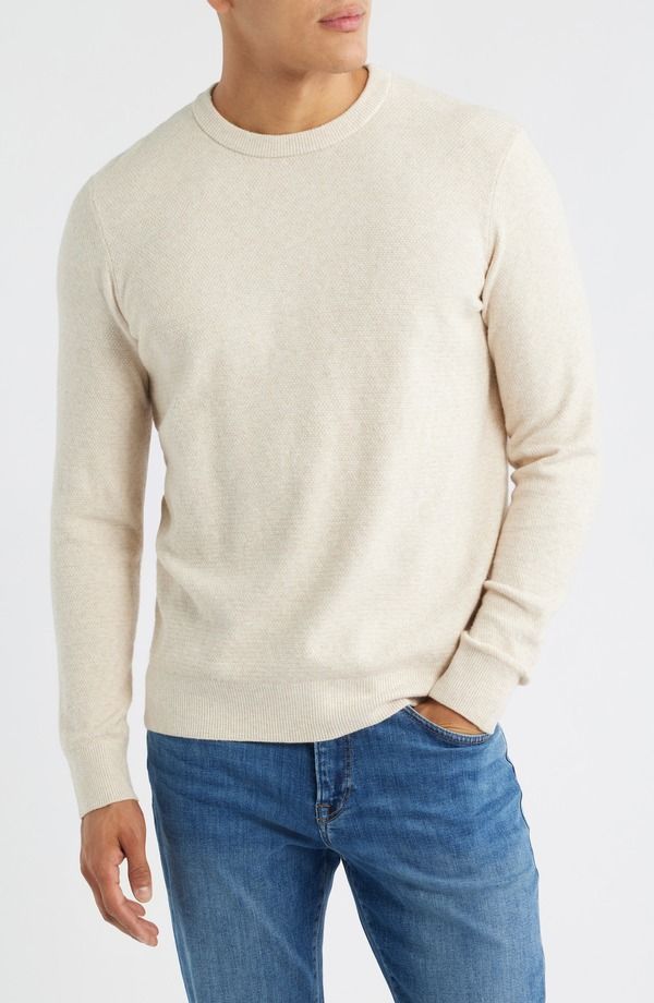 ファレティ メンズ アウター パーカー・スウェット セーター コットン Faherty Jackson Organicotton Blend Sweater Ivory Sky Feeder アイボリー