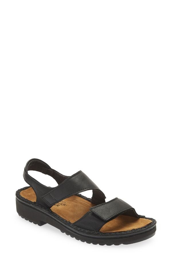 ナオト レディース シューズ ヒール サンダル Naot Enid Sandal Jet Black Leathre ブラック