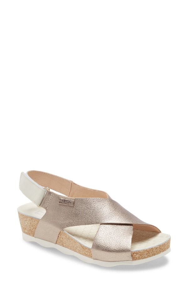 ピコリーノス レディース シューズ ヒール プラットフォーム サンダル PIKOLINOS Mahon Platform Sandal Stone Leather ストーン