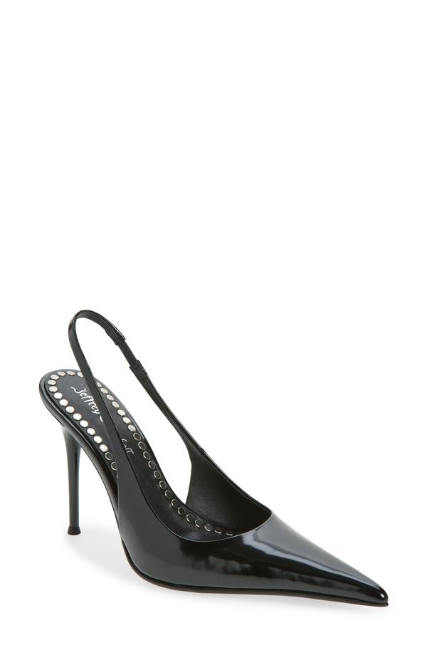 ジェフリー キャンベル レディース シューズ ヒール Jeffrey Campbell You Wish Slingback Pump Black Box Silver ブラック