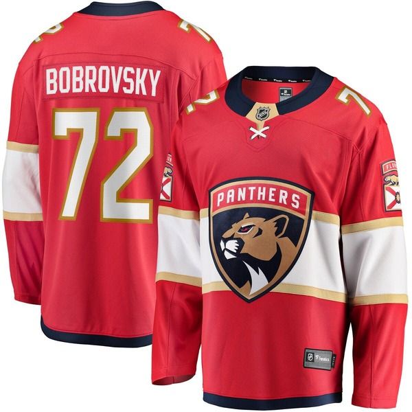 ファナティクス メンズ トップス シャツ ジャージー Mens Fanaticsergei Bobrovsky Red Florida Panthers Breakaway Player Jersey Red レッド 33,670円