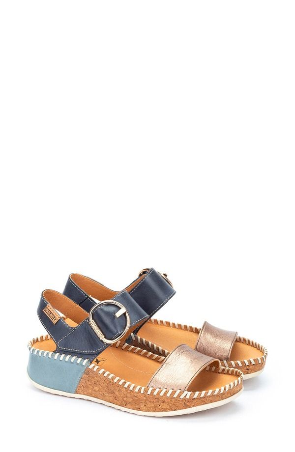 ピコリーノス レディース シューズ ヒール プラットフォーム サンダル PIKOLINOS Marina Platform Sandal Stone ストーン