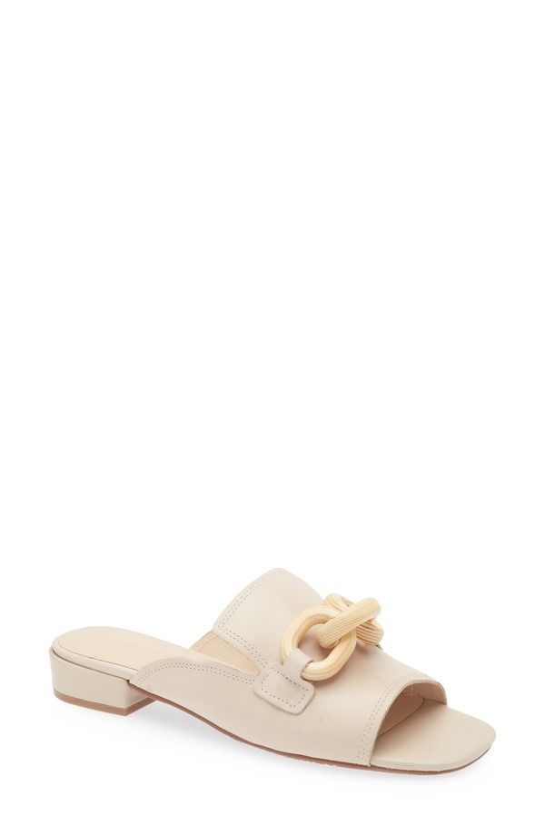 ショコラブルー レディース シューズ サンダル Chocolat Blu Bell Slide Sandal White Sand Leather ホワイト