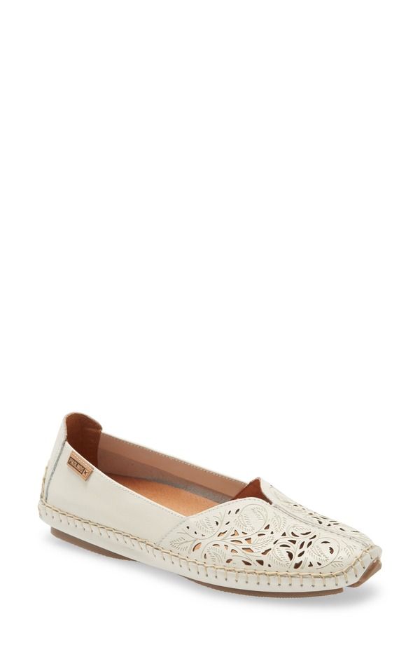 ピコリーノス レディース シューズ スリッポン・ローファー PIKOLINOS Jerez Perforated Loafer Nata Leather