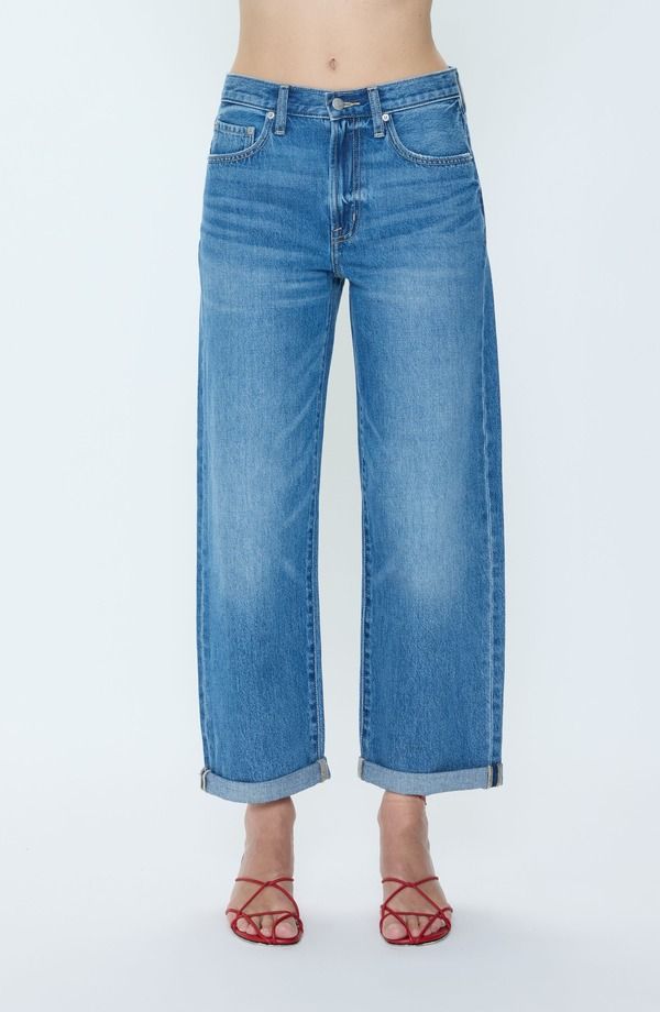ピストーラ レディース ボトムス デニムパンツ ワイドレッグ ハイウエスト ジーンズ Pistola Donny Cuffed High Waist Wide Leg Jeans Heartfelt