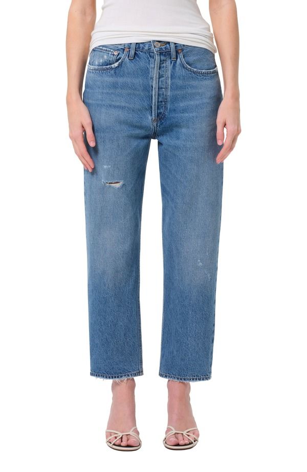 アゴルド レディース ボトムス カジュアルパンツ ストレート ジーンズ AGOLDE 90s Mid Rise Crop Relaxed Straight Leg Jeanshrine