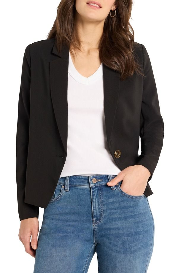 ニックプラスゾーイ レディース アウター ジャケット・ブルゾン ブレザー NICZOE Anywhere Stretch Blazer Black Onyx ブラック