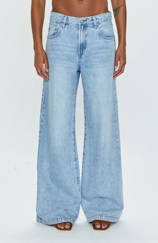 ピストーラ レディース ボトムス デニムパンツ ワイドレッグ ハイウエスト ジーンズ Pistola High Waist Wide Leg Jeans Chateau
