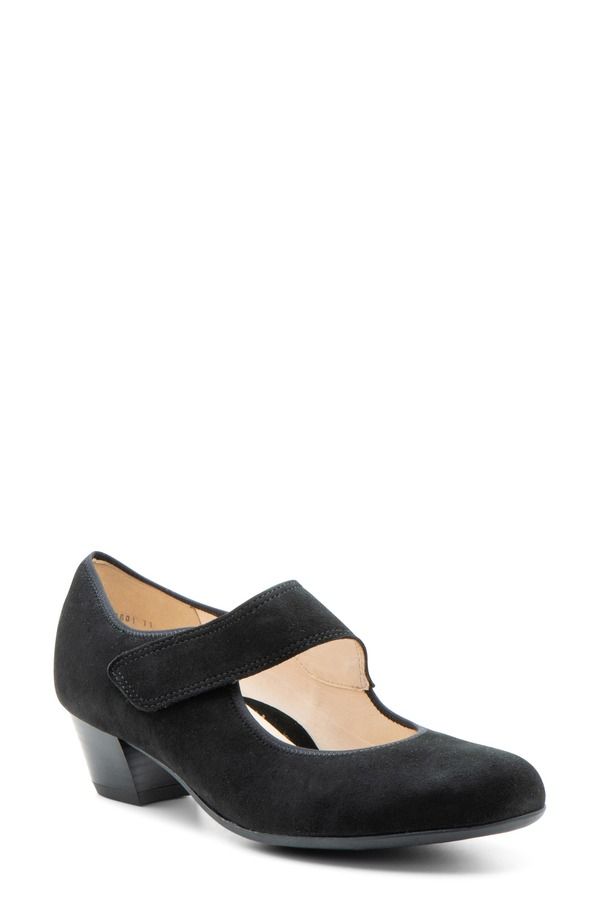 アラ レディース シューズ ヒール ara Calico 20 Mary Jane Pump Black Suede ブラック