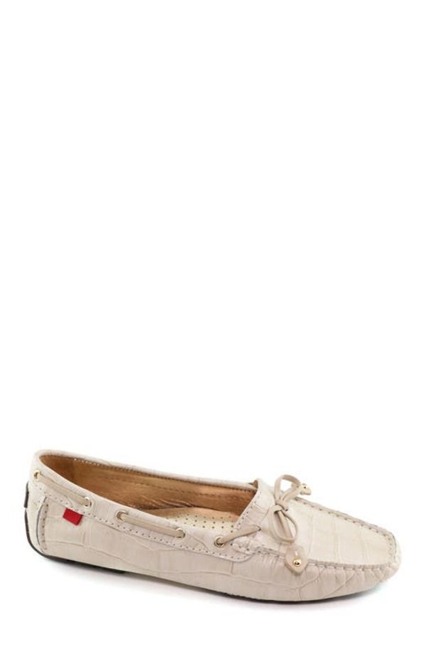 マークジョセフニューヨーク レディース シューズ スリッポン・ローファー Marc Joseph New York Cypress Hill Croco Tiebow Driver Loafer Porcelain Croco