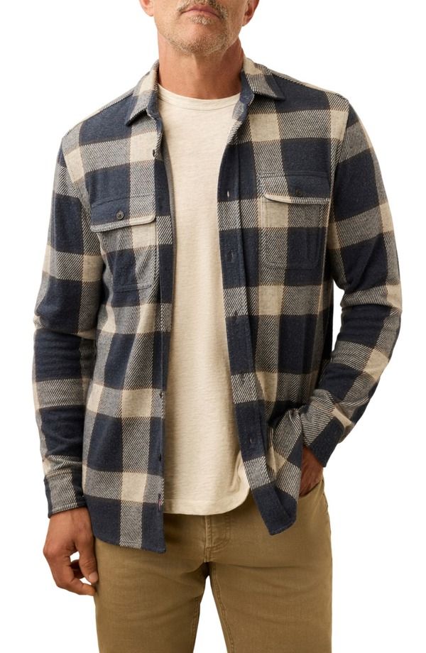 ファレティ メンズ トップス シャツ Faherty Legend ButtonUp Shirt Navy Cloud Plaid ネイビー