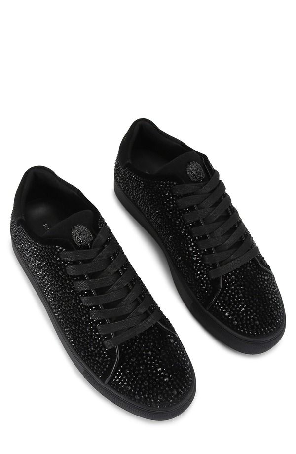 カートジェイガーロンドン メンズ シューズ スニーカー Kurt Geiger London Lennon Crystalow Top Sneaker Black ブラック