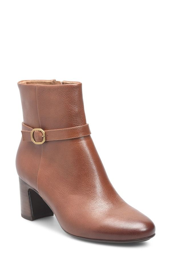 エスエフエフティ レディース シューズ ブーツ・レインブーツ Sfft Albany Wateresistant Bootie Golden Brown ブラウン