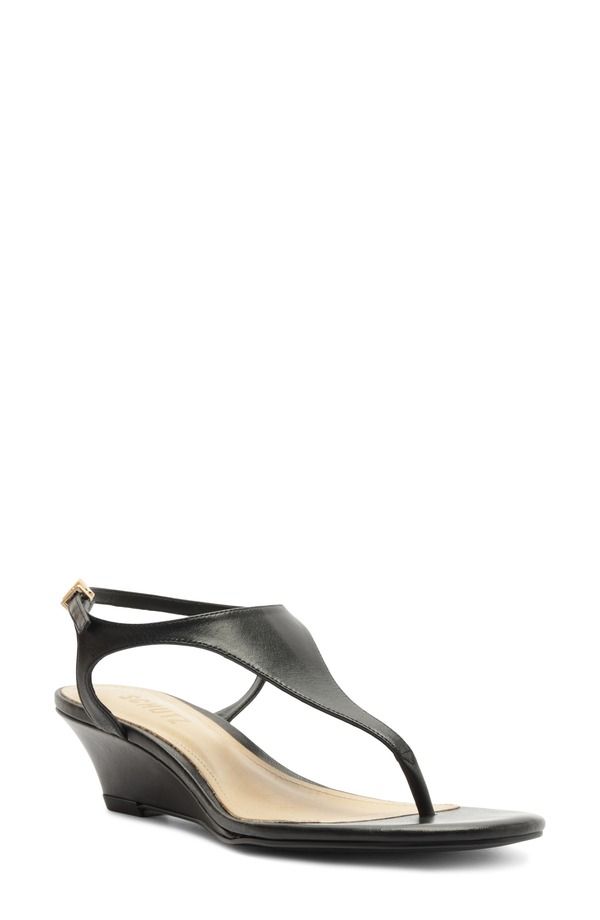 シュッツ レディース シューズ ヒール サンダル アンクル Schutz Lys Ankle Strap Wedge Sandal Black ブラック