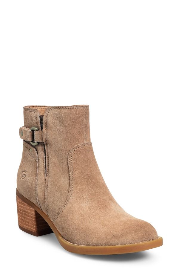 バーン レディース シューズ ブーツ・レインブーツ Brn Reis Bootie Taupe Suede トープ