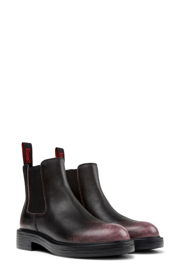 カンペール レディース シューズ ブーツ・レインブーツ チェルシーブーツ チェルシー Camper Dean Chelsea Boot BlackPurple ブラック