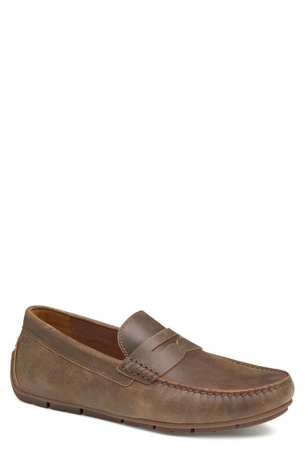 ジョンストンアンドマーフィー メンズ シューズ スリッポン・ローファー Johnston Murphy Baldwin Driving Shoe Brown American Full Grain ブラウン