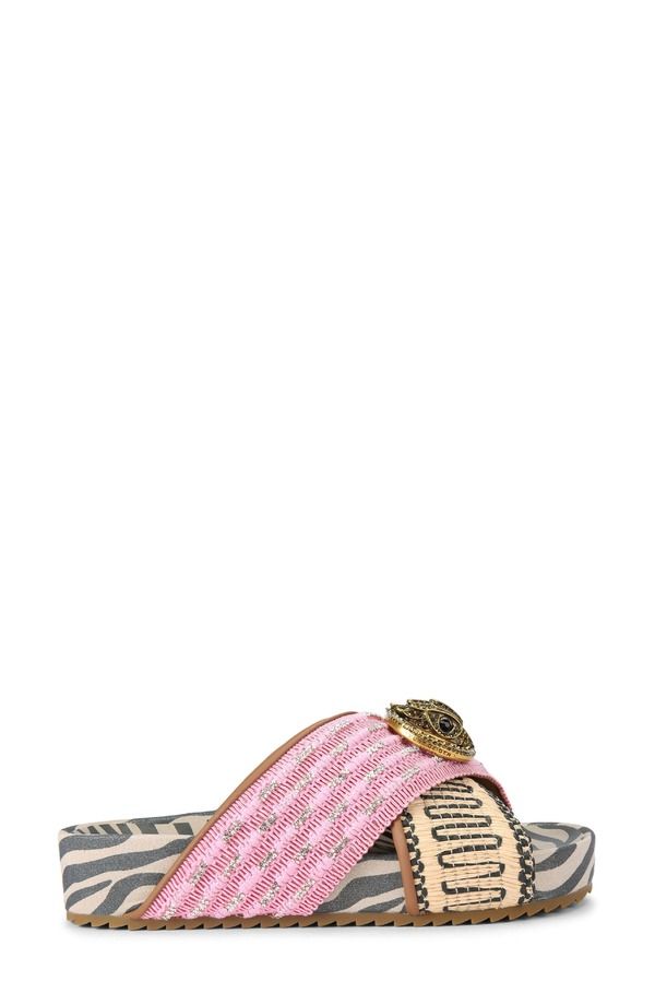 カートジェイガーロンドン レディース シューズ サンダル チェルシー Kurt Geiger London Chelsea Crosstrap Flatform Sandal Open Pink ピンク