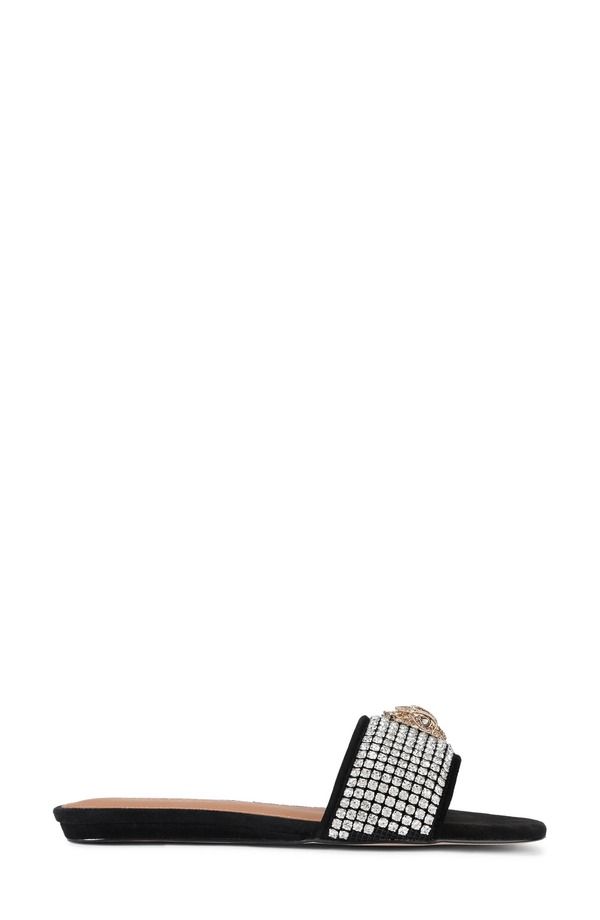 カートジェイガーロンドン レディース シューズ サンダル Kurt Geiger London Kensington Slide Sandal Charcoal チャコール