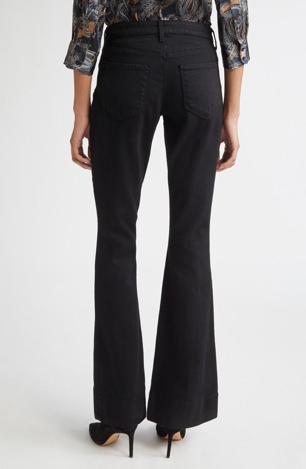 ラジャンス レディース ボトムス デニムパンツ フレア ジーンズ LAGENCE Lenora Front Seam Flare Leg Jeans Noir