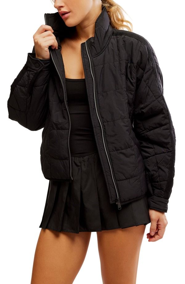 フリーピープル レディース アウター ジャケット・ブルゾン Free People FP Movement Pippackable Puffer Jacket Black ブラック