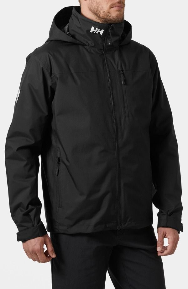 ヘリーハンセン メンズ アウター ジャケット・ブルゾン Helly Hansen Hooded Crew 20 Waterproof Midlayer Sailing Jacket Black ブラック