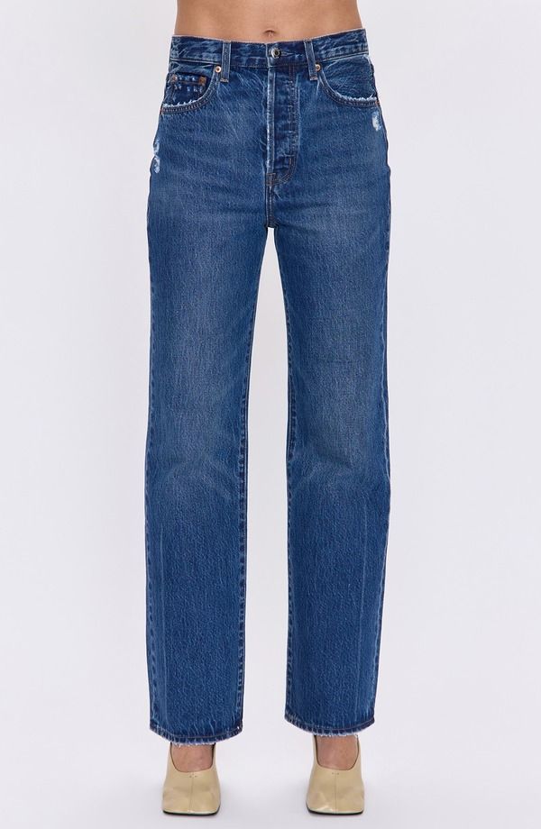 ピストーラ レディース ボトムス デニムパンツ ストレート ハイウエスト ジーンズ Pistola Cassie High Waistraight Leg Jeans Cameo Vintage