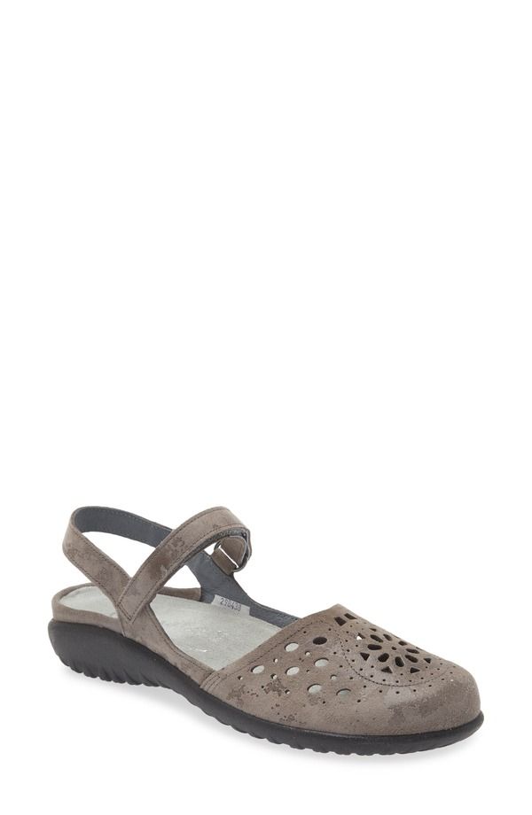 ナオト レディース シューズ ヒール Naot Arataki Mary Jane Grey Marble Suede グレー