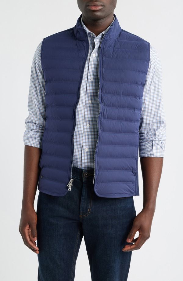 ピーター・ミラー メンズ アウター ベスト Peter Millar Crown Crafted Winsome Wateresistant Hybrid Vest Navy ネイビー