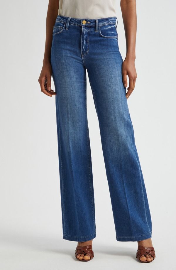 ラジャンス レディース ボトムス デニムパンツ ワイドレッグ ジーンズ LAGENCE Clayton Wide Leg Jeans Kaplan