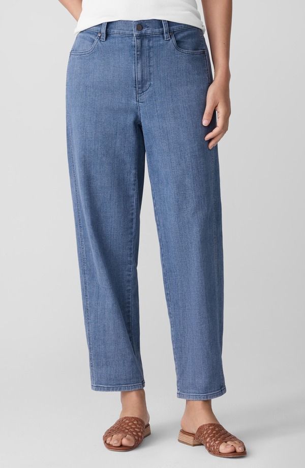 エイリーンフィッシャー レディース ボトムス デニムパンツ アンクル ジーンズ Eileen Fisher Ankle Lantern Jeans Classic Indigo インディゴ 37,570円