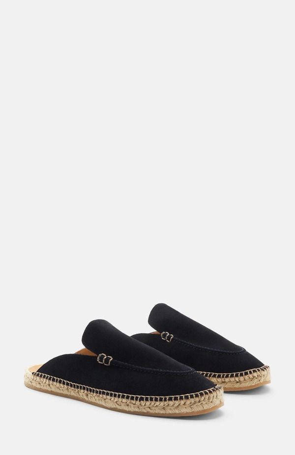 スカロッソ メンズ シューズ スリッポン・ローファー SCAROSSO Manuel Espadrilles Blue Suede ブルー