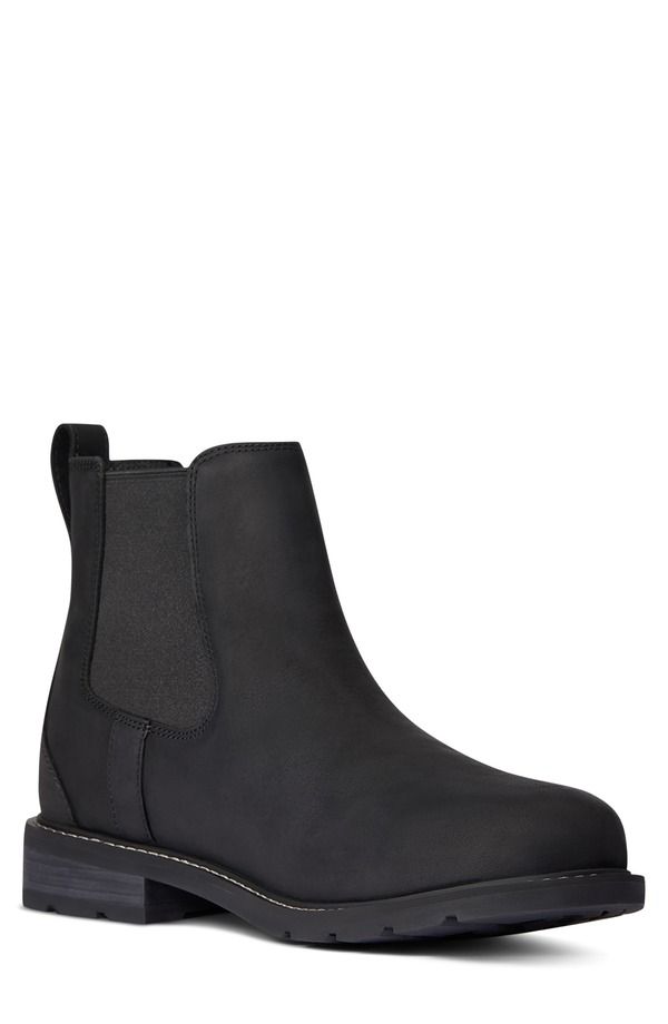 アリアト レディース シューズ ブーツ・レインブーツ チェルシーブーツ チェルシー Ariat Wexford Waterproof Chelsea Boot Black ブラック