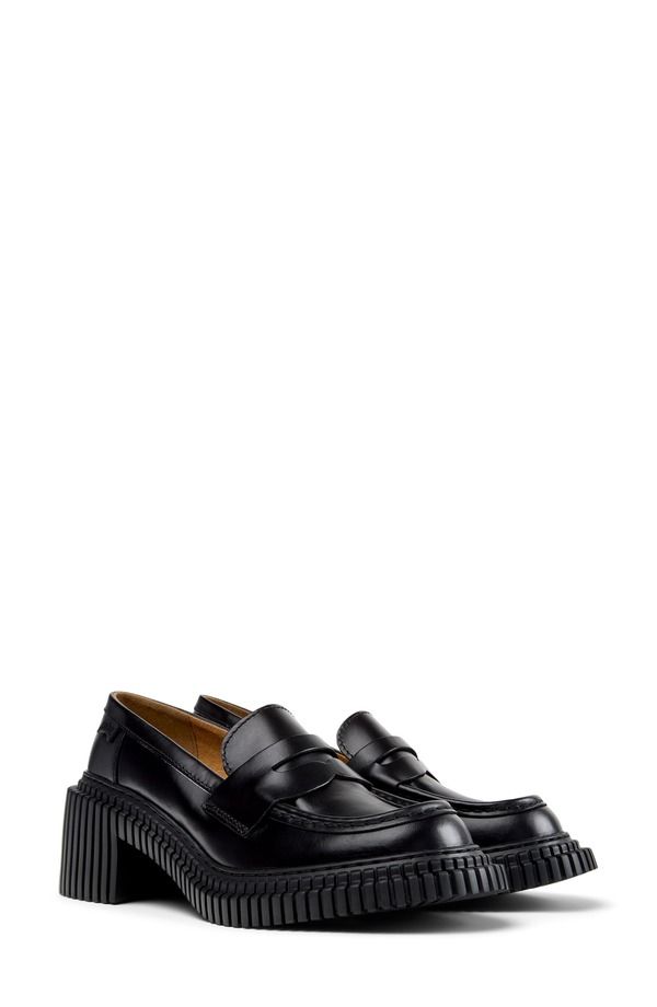 カンペール レディース シューズ スリッポン・ローファー Camper Pix London Penny Loafer Black ブラック