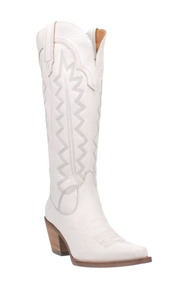 ディンゴ レディース シューズ ブーツ・レインブーツ Dingo Knee High Western Boot White ホワイト