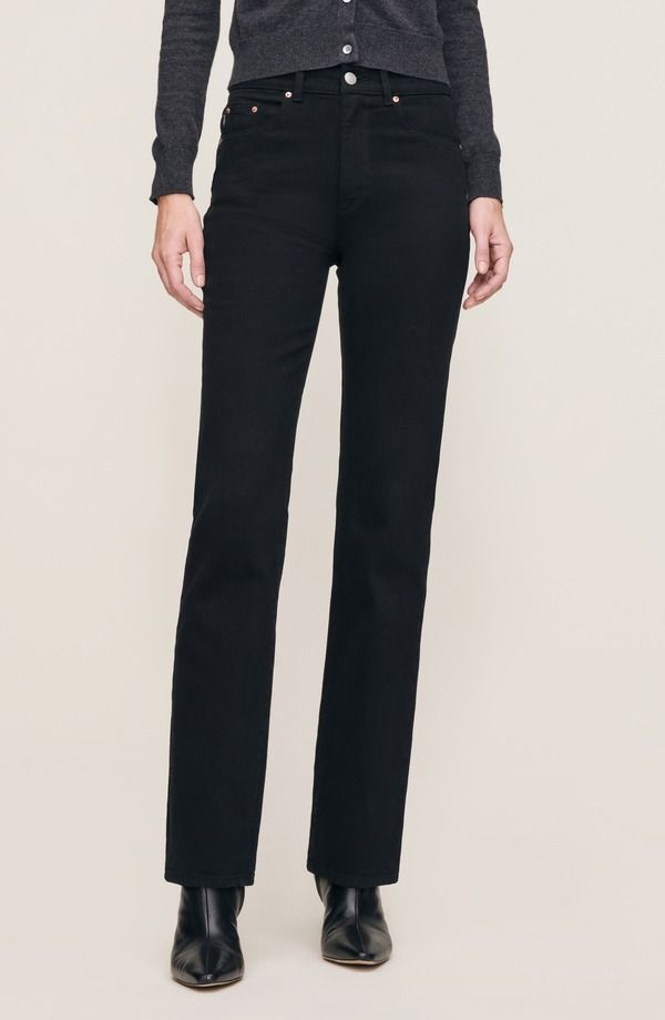 ディーエル 1961 レディース ボトムス デニムパンツ ジーンズ DL1961 Patti Straight High Rise Jeans Black ブラック
