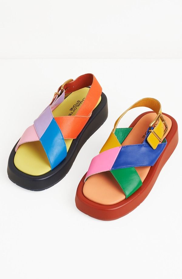 シャーロットストーン レディース シューズ サンダル Charlotte Stone Anto Slingback Flatform Sandal Solimar