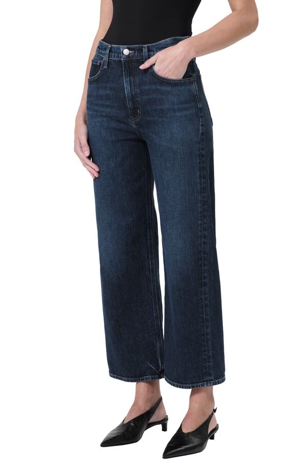 アゴルド レディース ボトムス デニムパンツ ワイドレッグ ハイウエスト アンクル ジーンズ AGOLDE Ren High Waist Ankle Wide Leg Jeans Echo