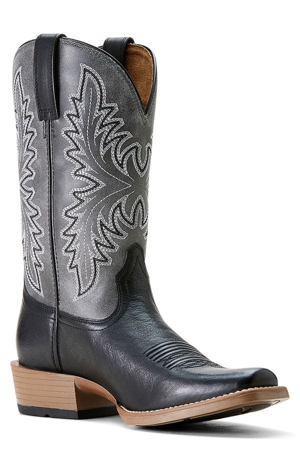 アリアト メンズ シューズ ブーツ・レインブーツ Ariat Renegade Western Boot Black Night Titanium ブラック