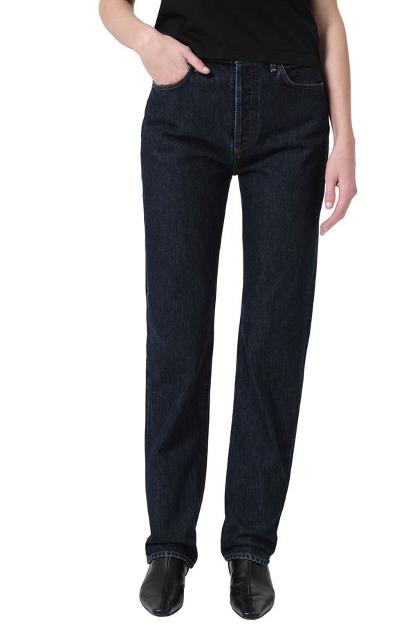 アゴルド レディース ボトムス デニムパンツ ストレート ハイウエスト コットン ジーンズ AGOLDE 90s Pinch Waist High Waistraight Leg Organicotton Jeans Polished