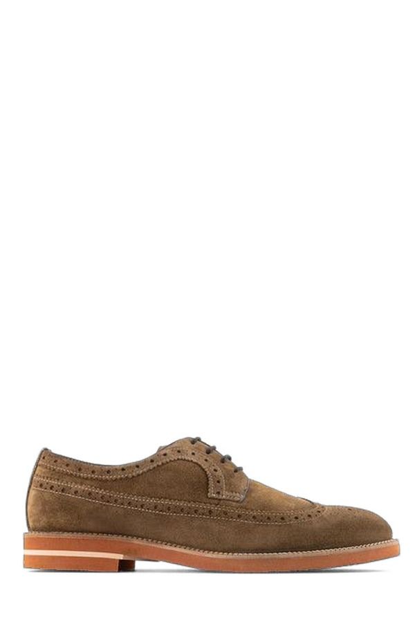 アンソニー ヴィア メンズ シューズ オックスフォード ウィングチップ ダービー Anthony Veer Hamilton Wingtip Derby Cigar Suede