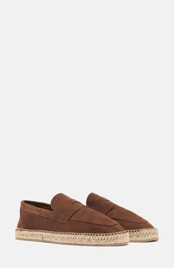 スカロッソ メンズ シューズ スリッポン・ローファー SCAROSSO Diego Espadrilles Chestnut Suede