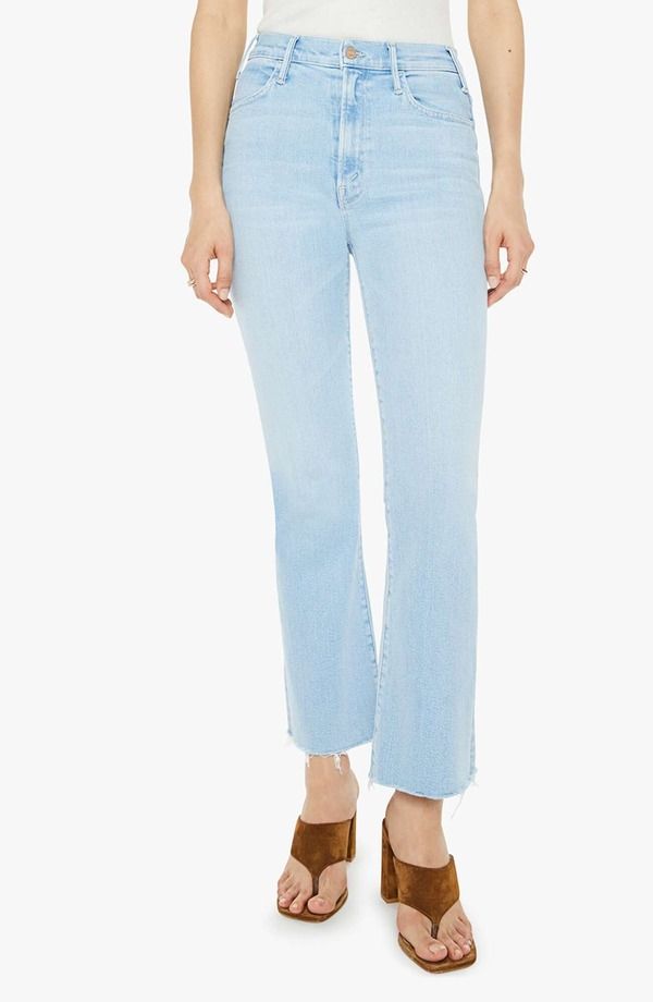 マザー レディース ボトムス デニムパンツ アンクル ジーンズ MOTHER The Hustler Frayed Ankle Jeans Balls In Your Court