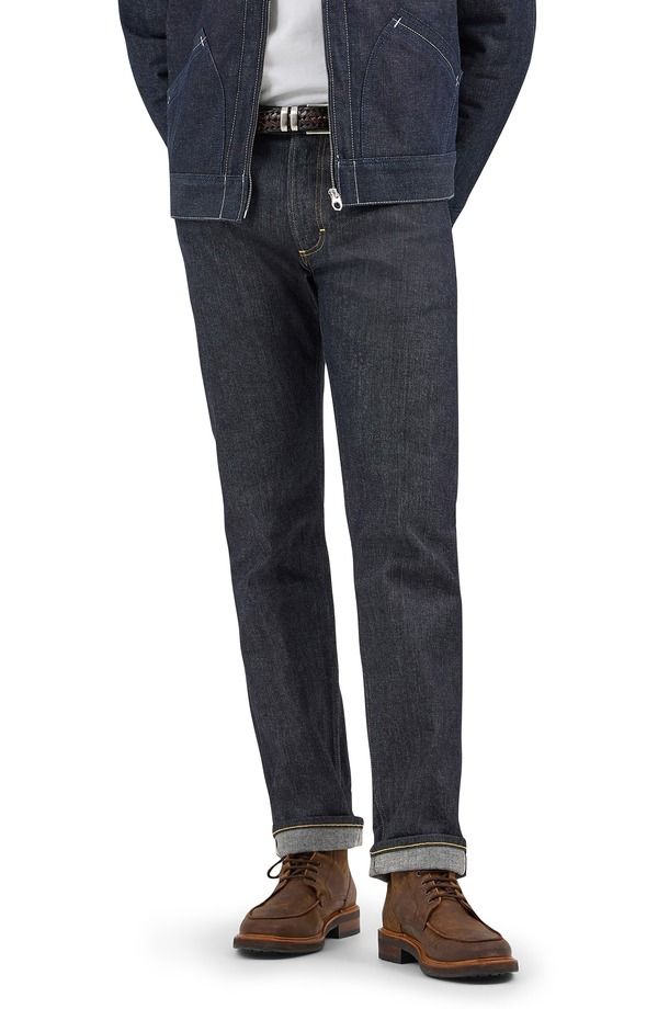 リー メンズ ボトムス デニムパンツ ストレート ジーンズ Lee 101 Z Regular Straight Leg Jeans Dry Indigo インディゴ
