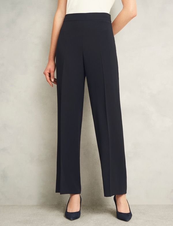 ホッブスロンドン レディース ボトムス レギンス HOBBS LONDON Mel Wide Trouser Navy ネイビー