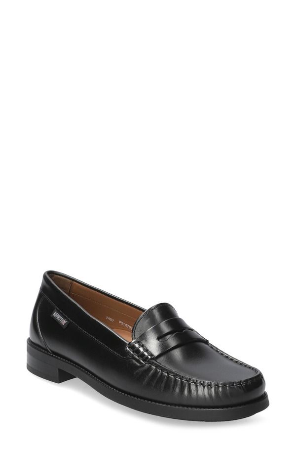 メフィスト レディース シューズ スリッポン・ローファー Mephisto Neda Penny Loafer Black ブラック