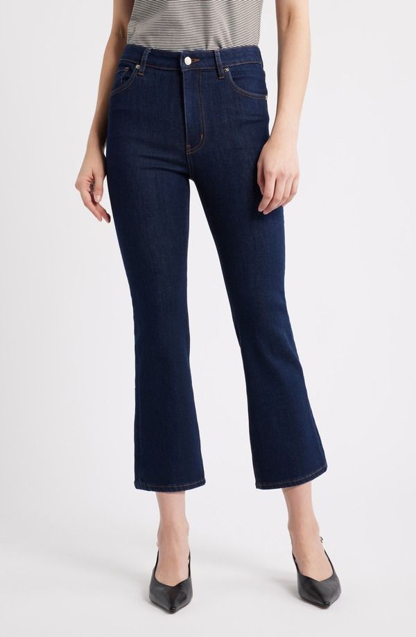 フレーム レディース ボトムス カジュアルパンツ ハイウエスト ブーツ ジーンズ FRAME The Reboot High Waist Crop Flare Jeans Rinse
