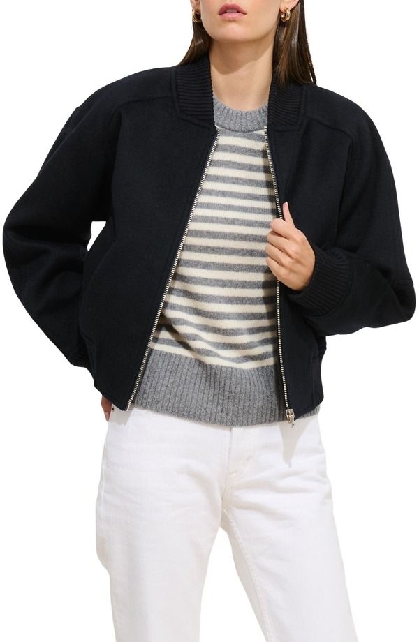 アレックスミル レディース アウター ジャケット・ブルゾン ウール Alex Mill Bowery Street Wool Jacket Navy ネイビー