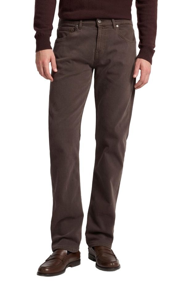 セブンフォーオールマンカインド メンズ ボトムス デニムパンツ ストレート ジーンズ 7 For All Mankind Luxe Performance Lefthand The Straight Leg Jeans Left Hand Coffe